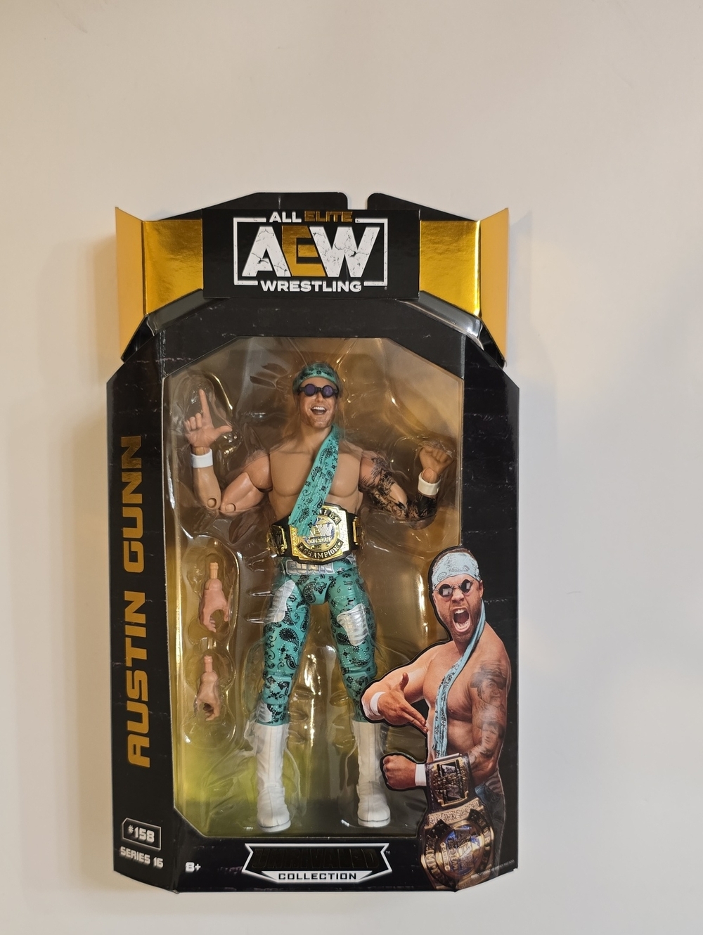 AEW Austin Gunn Action Figure - Teal Outfit